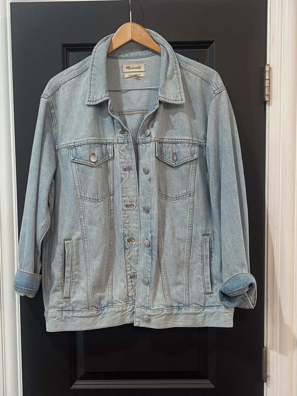 Madewell oversize Trucker Jean Jacket Size medium
